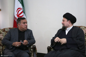 دیدار علی تاجر نیا سرپرست باشگاه استقلال با سید حسن خمینی