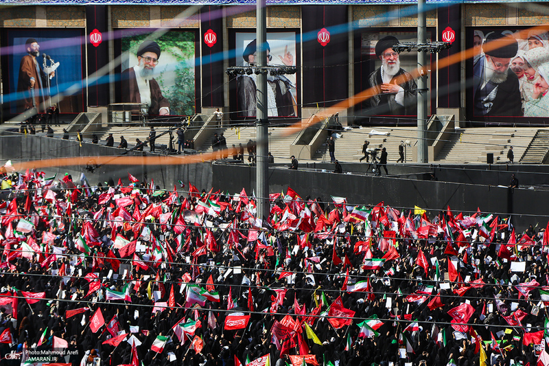 مراسم وداع با رهبر شهید انقلاب در مصلی تهران -3