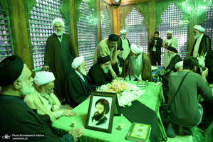 تجدید میثاق هیأت رئیسه و اعضای مجلس خبرگان رهبری با آرمان های امام خمینی(س)