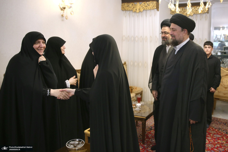 حضور سیدحسن خمینی در منزل شهید باقری
