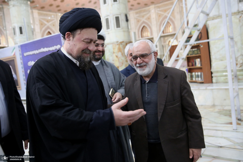 دیدار رئیس و اعضای کمیته امداد با سید حسن خمینی