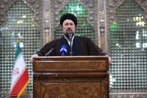 تجدید میثاق رئیس و جمعی از مدیران سازمان صداوسیما با آرمان‌های امام خمینی(س)-2