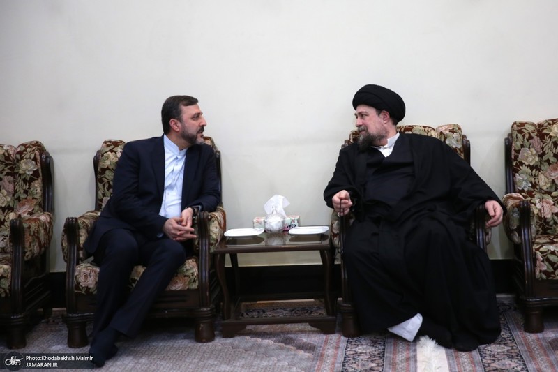 مراسم تجدیدمیثاق وزیر و معاونان وزارت امور خارجه با آرمان‌های امام خمینی