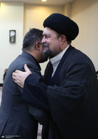 دیدار علی تاجر نیا سرپرست باشگاه استقلال با سید حسن خمینی