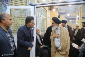 مراسم ترحیم آیت الله العظمی محفوظی (ره) در مسجد رفعت قم