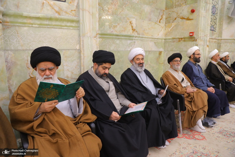 مراسم سومین سالگرد ارتحال آیت الله العظمی علوی گرگانی (ره) در مسجد اعظم قم‎