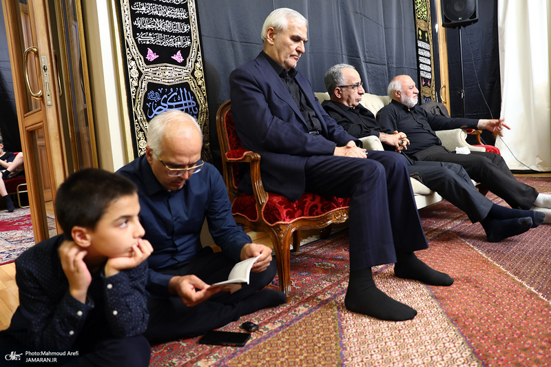 مراسم عزاداری شب تاسوعای حسینی (ع) در منزل صادق خرازی