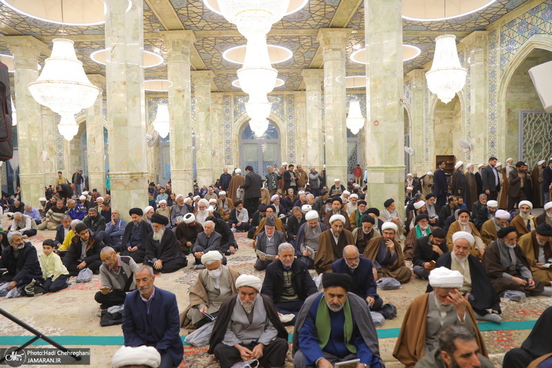 مراسم سومین سالگرد ارتحال آیت الله العظمی علوی گرگانی (ره) در مسجد اعظم قم‎