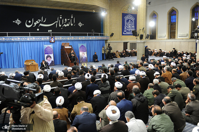 مراسم ترحیم و بزرگداشت آیت‌الله هاشمی شاهرودی(ره) با حضور رهبر معظم انقلاب