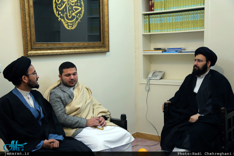 دیدار مشاور ارشد شورای امنیت افغانستان و رهبر حزب اسلامی مردم افغانستان با سید علی خمینی