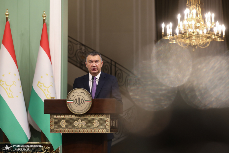 دیدار نخست وزیر تاجیکستان با عارف