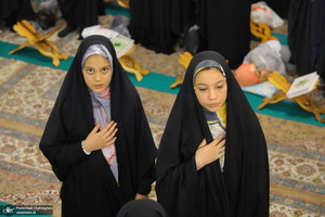 آیین ترتیل خوانی قرآن کریم در حرم حضرت معصومه (س)‎‎