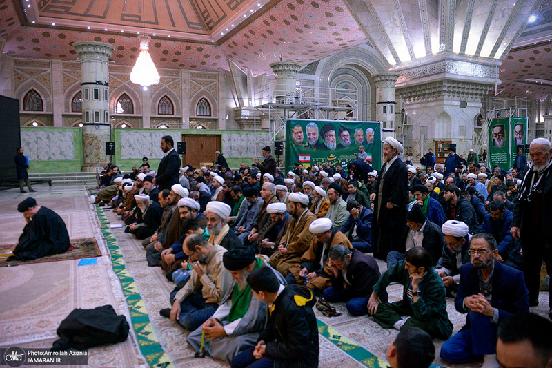مراسم عزاداری شب شهادت امام هادی(ع) در حرم مطهر امام خمینی