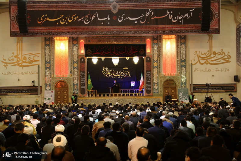 مراسم عزاداری شب شهادت امام موسی کاظم(ع) در حرم کریمه اهل بیت(س)
