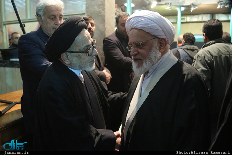 مراسم وداع با پیکر آیت الله هاشمی رفسنجانی(ره) در حسینیه جماران