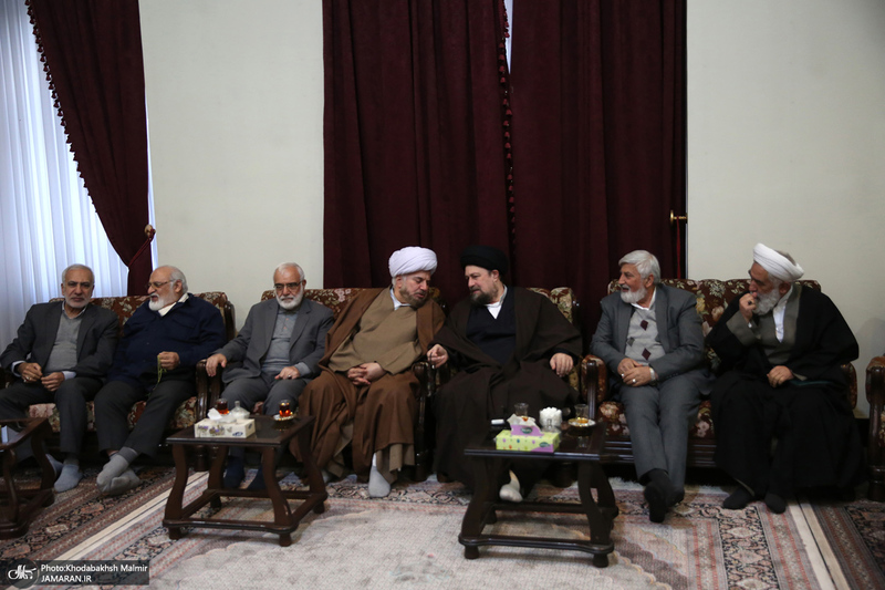 دیدار رئیس، مدیران و جمعی از کارکنان کمیته امداد امام خمینی (ره) با سید حسن خمینی