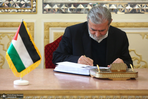 دیدار وزیر امور خارجه با دبیرکل جنبش جهاداسلامی