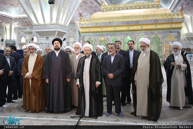 مسئولان عالی قضایی با آرمان های حضرت امام خمینی(س) تجدید میثاق کردند