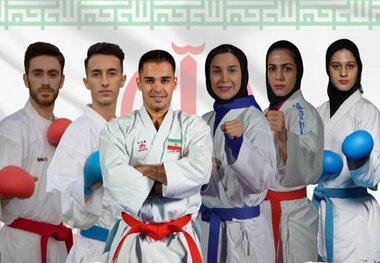 ۶ برنز ایران در روز چهارم کاراته قهرمانی آسیا
