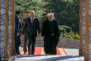 استقبال رسمی دکتر روحانی از رئیس جمهور عراق