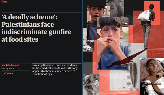 گزارش اختصاصی گاردین از شلیک‌های هدفمند ارتش اسرائیل برای عقیم‌سازی فلسطینی‌ها در صف‌های غذا
