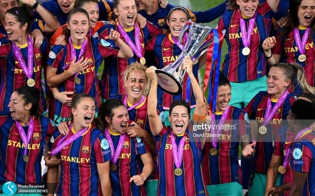 زنان بارسلونا فاتح لالیگا شدند