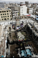 مراسم تشییع و خاکسپاری پیکر مطهر شهید گمنام در حوزه علمیه معیر 