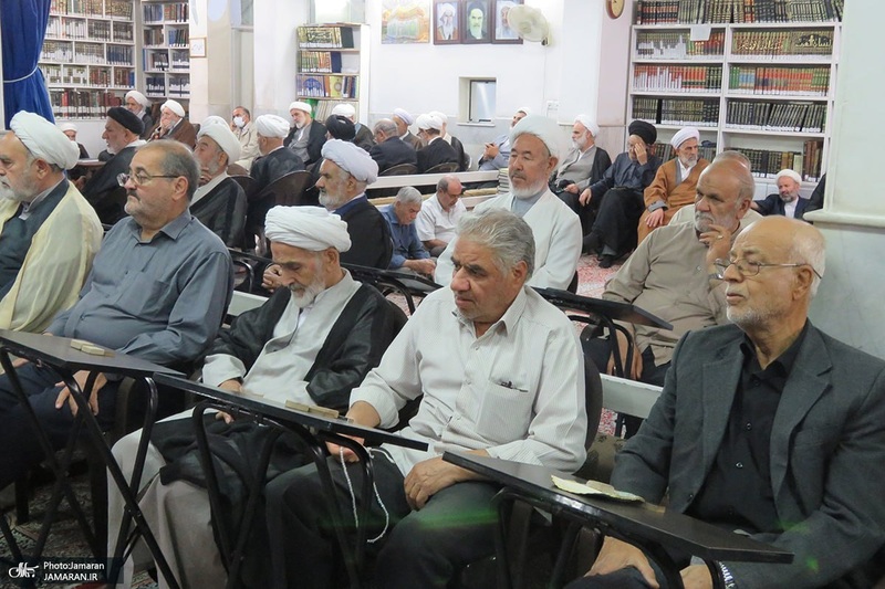 مراسم عزاداري ایام فاطمیه در دفتر آیت الله العظمی صانعی (ره)