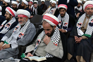 گردهمایی دانشجویان و طلاب بسیجی در حرم مطهر امام خمینی (س)