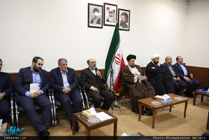 دیدار اعضای هیات رییسه و مدیران استانی دانشگاه آزاد اسلامی با سید حسن خمینی