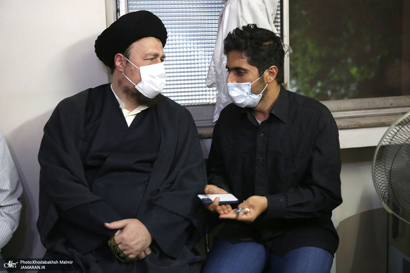 حضور سید حسن خمینی در منزل مرحوم حجت الاسلام و المسلمین دعایی (ره)