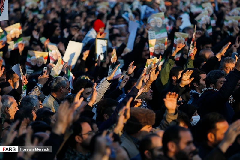 تشییع باشکوه پیکر مطهر شهید حاج قاسم سلیمانی در اهواز