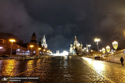 ماشین های زرهی ارتش در خیابان های مسکو + فیلم