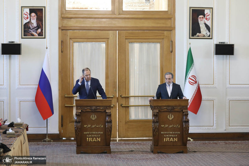 نشست خبری مشترک وزرای خارجه ایران و روسیه