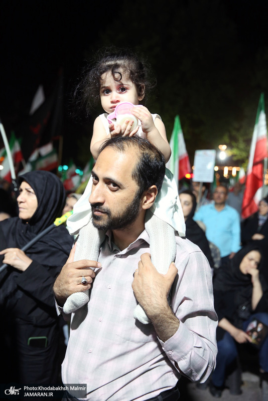 نود و یکمین اجتماع پر شور مردم در میدان تجریش
