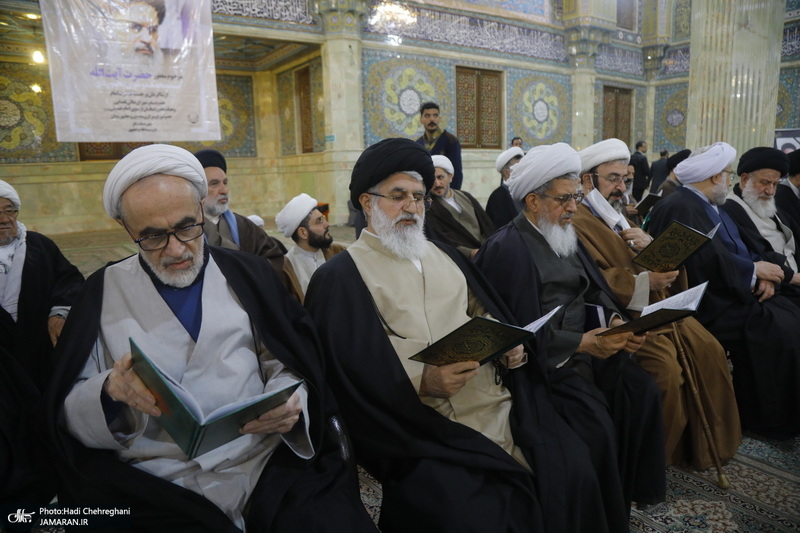 مراسم بزرگداشت آیت الله موسوی بجنوردی (ره) در قم - 1
