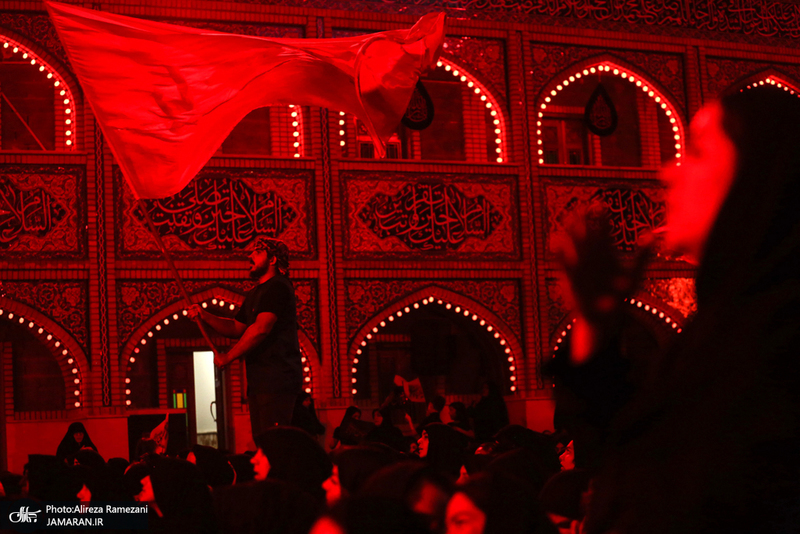 مزاسم شب تاسوعای حسینی (ع) در امام زاده صالح (ع)