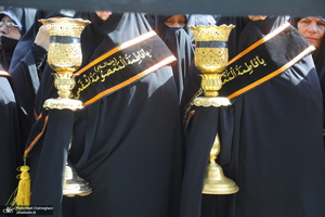 دسته عزاداری خادمین حرم حضرت معصومه (س) در روز شهادت امام رضا (ع)