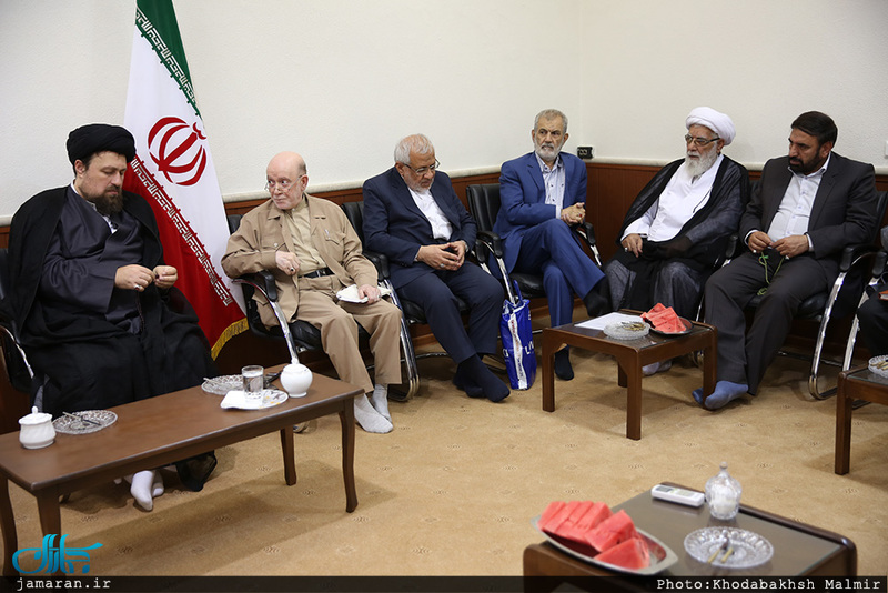 دیدار اعضای شورای مرکزی حزب موتلفه اسلامی با سید حسن خمینی 
