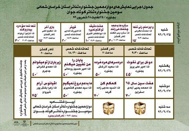 14 اثر نمایشی در جشنواره های تئاتر در خراسان شمالی رقابت می کنند