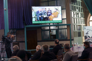 مراسم سالروز ارسال پیام تاریخی امام خمینی(س) به گورباچف در حسینیه جماران‎