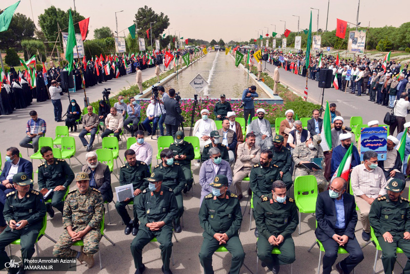 رزمایش جهادگران فاطمی در جوار حرم مطهر امام خمینی(س)