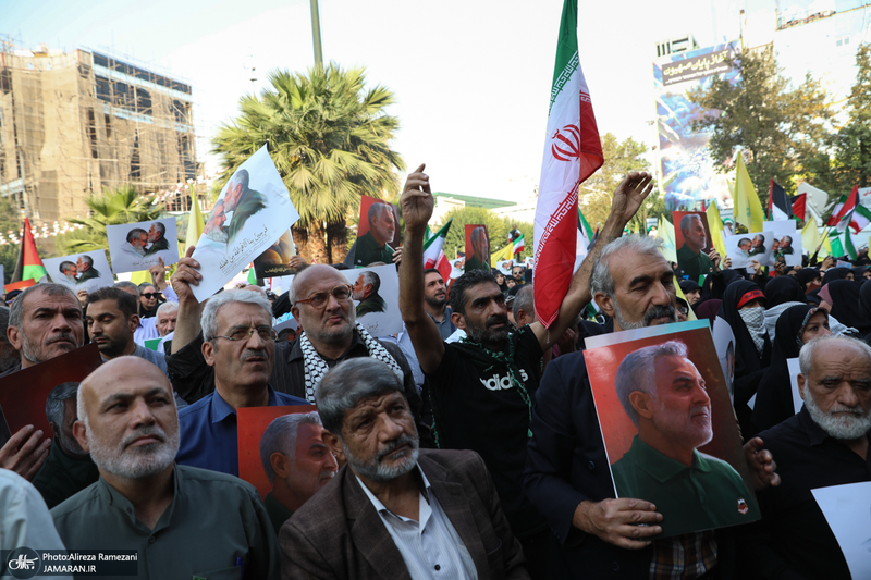 اجتماع دختران انقلاب در حمایت از جبهه مقاومت