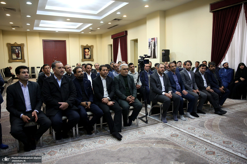دیدار رئیس و جمعی از اعضای شورای عالی‌ استان‌ها با سید حسن خمینی