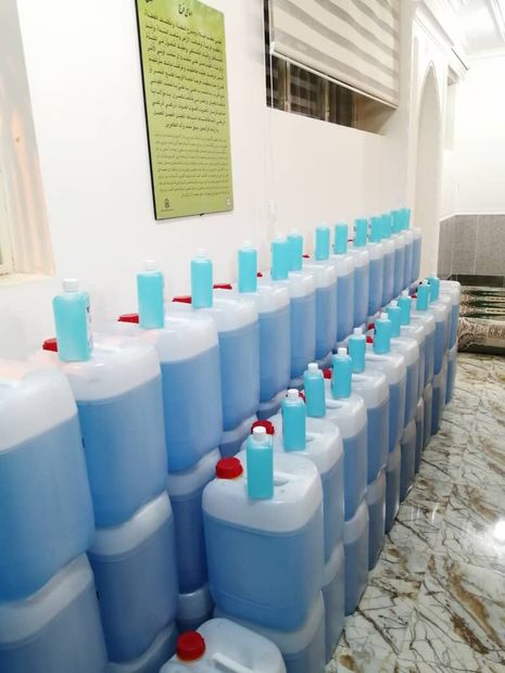 ۲۴۰۰ لیتر مواد ضدعفونی کننده غیرمجاز در رفسنجان کشف شد
