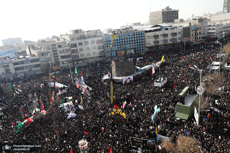 حضور میلیون ها تهرانی در تشییع پیکر مطهر سردار قاسم سلیمانی - 3
