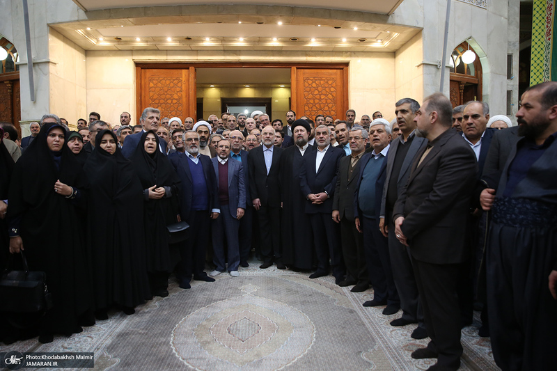 مراسم تجدید میثاق رئیس و نمایندگان مجلس شورای اسلامی با آرمان های امام خمینی (س)