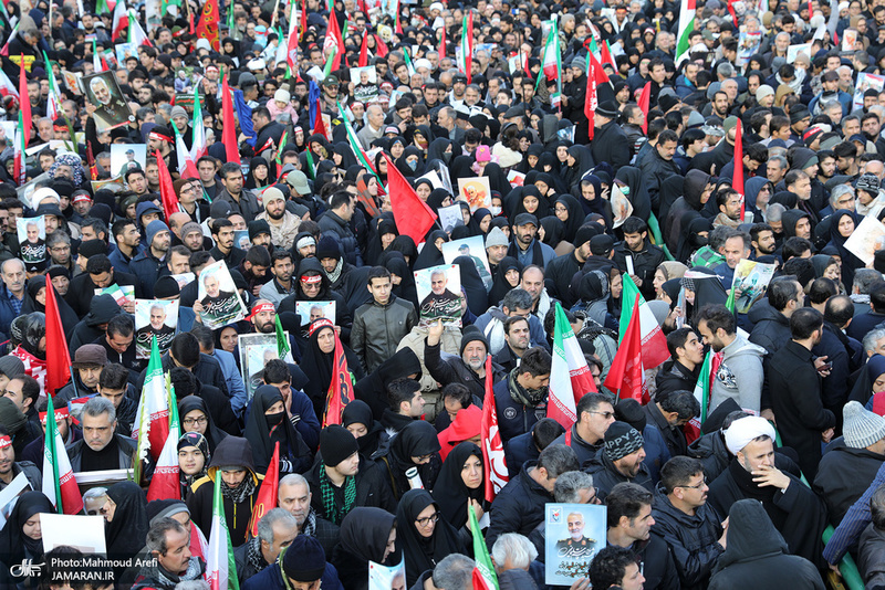 حضور میلیون ها تهرانی در تشییع پیکر مطهر سردار قاسم سلیمانی -1