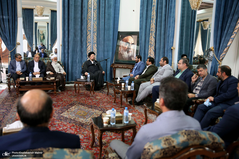 دیدار مدیر عامل و مدیران و معاونین بهشت زهرا (س) با سید حسن خمینی