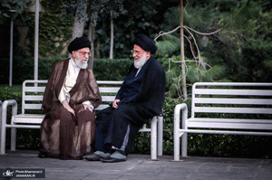 تصاویری از آیت‌الله هاشمی شاهرودی در کنار رهبر انقلاب
